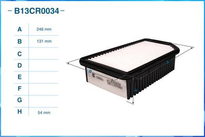 Фильтр воздушный CWORKS B13CR0034