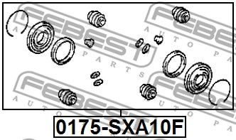 Ремкомплект суппорта тормозного FEBEST 0175SXA10F