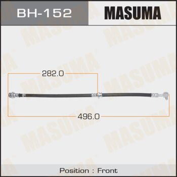 Шланг тормозной передний Masuma BH152
