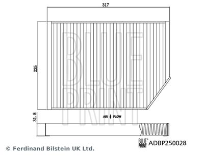 Фильтр салона Blue Print ADBP250028
