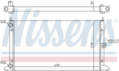 Радиатор системы охлаждения NISSENS 67305
