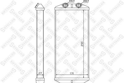 Радиатор отопителя STELLOX 1035140SX