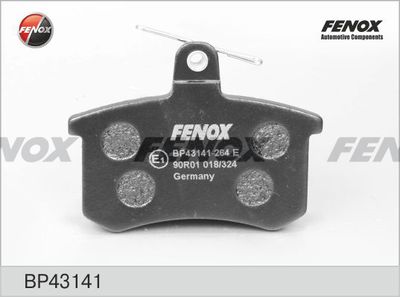 Колодки тормозные дисковые FENOX BP43141