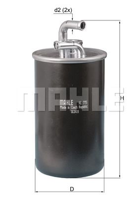 Фильтр топливный MAHLE KL775