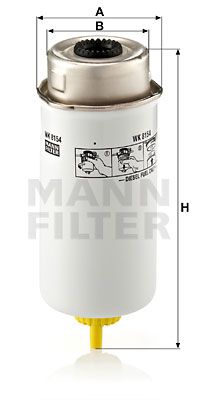 Фильтр топливный MANN-FILTER WK8154