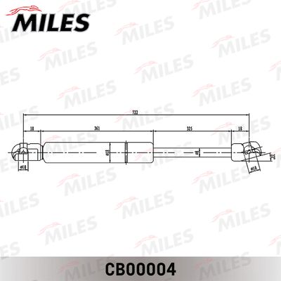 Амортизатор капота Miles CB00004