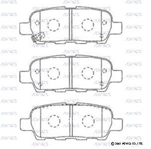 Колодки тормозные дисковые ADVICS SN505P