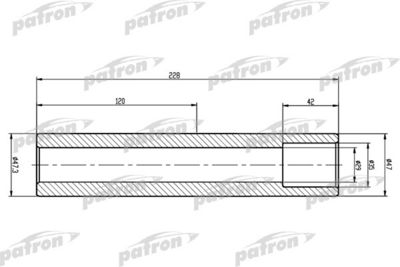 Тяга торсиона PATRON PTB3007