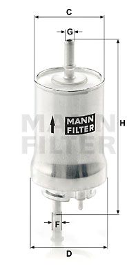 Фильтр топливный MANN-FILTER WK59X