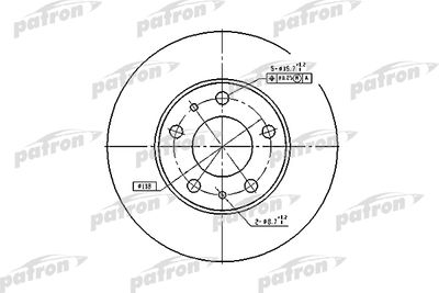 Диск тормозной передний PATRON PBD2728