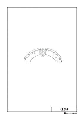 Колодки тормозные барабанные MK KASHIYAMA K2297