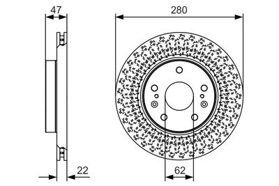 Диск тормозной BOSCH 0986479C40