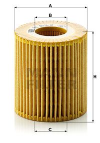 Фильтр масляный MANN-FILTER HU8152X