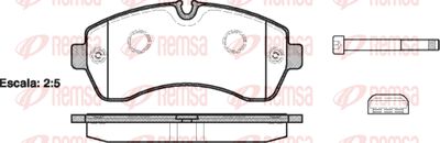 Колодки тормозные передние REMSA 124300