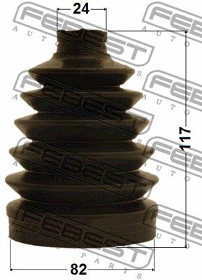 Пыльник ШРУС наружный комплект FEBEST 0417PN94