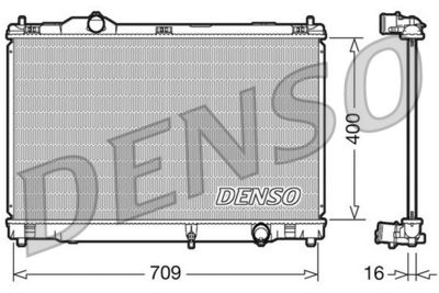 Радиатор системы охлаждения DENSO DRM51008