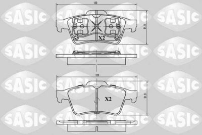 Колодки тормозные дисковые комплект SASIC 6214003