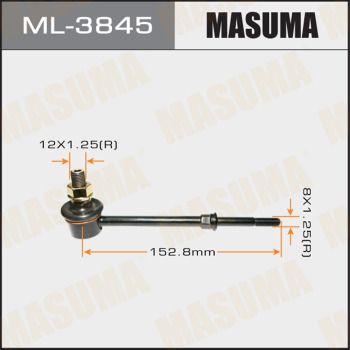 Тяга стабилизатора заднего Masuma ML3845