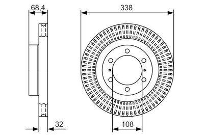 Диск тормозной BOSCH 0986479A65
