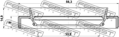 Сальник привода FEBEST 95HBY35560915C