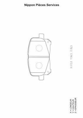 Колодки тормозные передние Mando MPT05