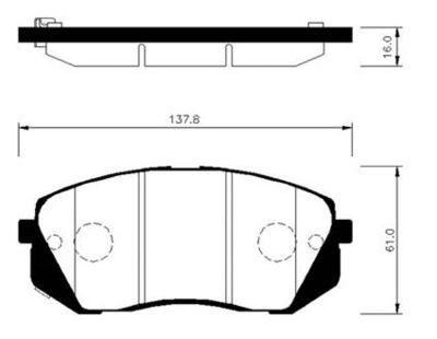 Колодки тормозные передние HSB HP0048