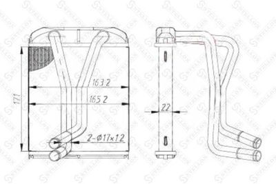 Радиатор отопителя салона Hyundai / Kia 0K2A161A10A