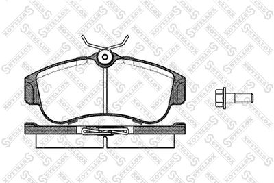 Колодки тормозные дисковые передние STELLOX 331000SX