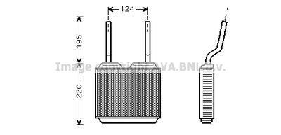 Радиатор отопителя AVA OL6132