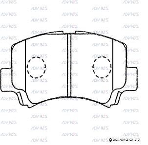Колодки тормозные передние CHERY S213501080