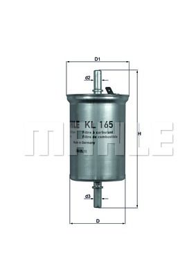 Фильтр топливный MAHLE KL165