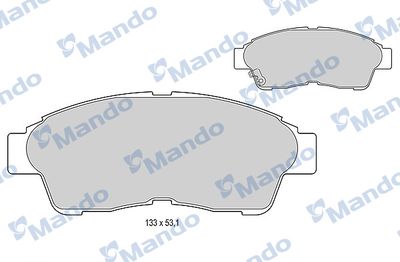 Колодки тормозные дисковые передние Mando MBF015854