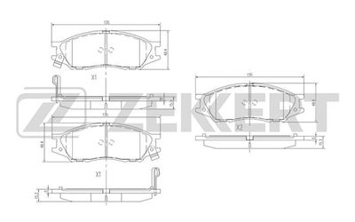 Колодки тормозные дисковые передние Zekkert BS2323