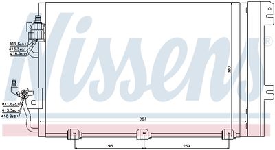 Радиатор кондиционера NISSENS 94767