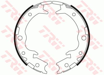 Колодки тормозные барабанные TRW GS8697