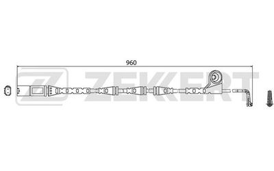 Датчик износа тормозных колодок Zekkert BS8005