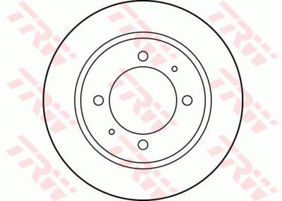 Диск тормозной TRW DF2784