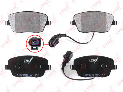 Колодки тормозные передние LYNXauto BD8041