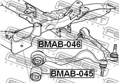Сайлентблок передней тяги FEBEST BMAB046