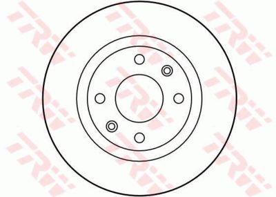 Диск тормозной передний TRW DF2808