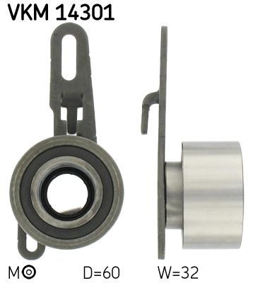Ролик натяжителя ремня ГРМ SKF VKM14301