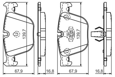 Колодки тормозные дисковые BOSCH 0986494294