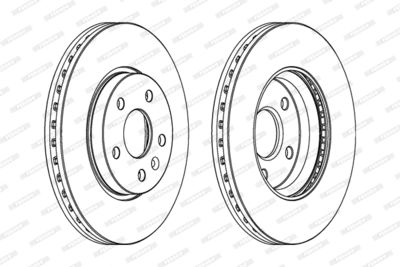 Диск тормозной передний FERODO DDF1869