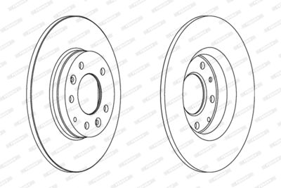Диск тормозной FERODO DDF1500