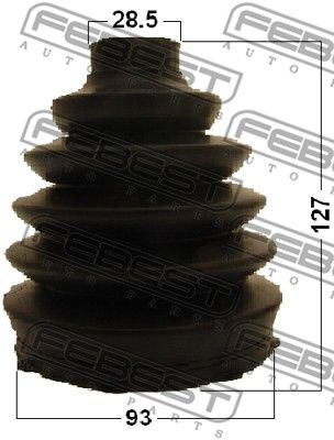 Пыльник ШРУС наружный комплект FEBEST 2717PXC90F1