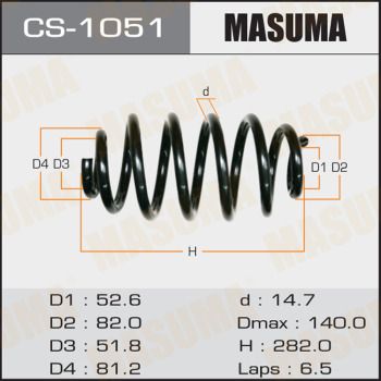 Пружина подвески Masuma CS1051
