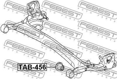 Сайлентблок задней балки FEBEST TAB456