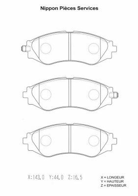 Колодки тормозные дисковые комплект Mando MPD08NS
