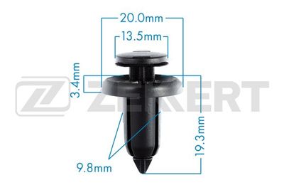 Клипса крепежная Zekkert BE3010