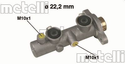 Цилиндр тормозной главный METELLI 050342